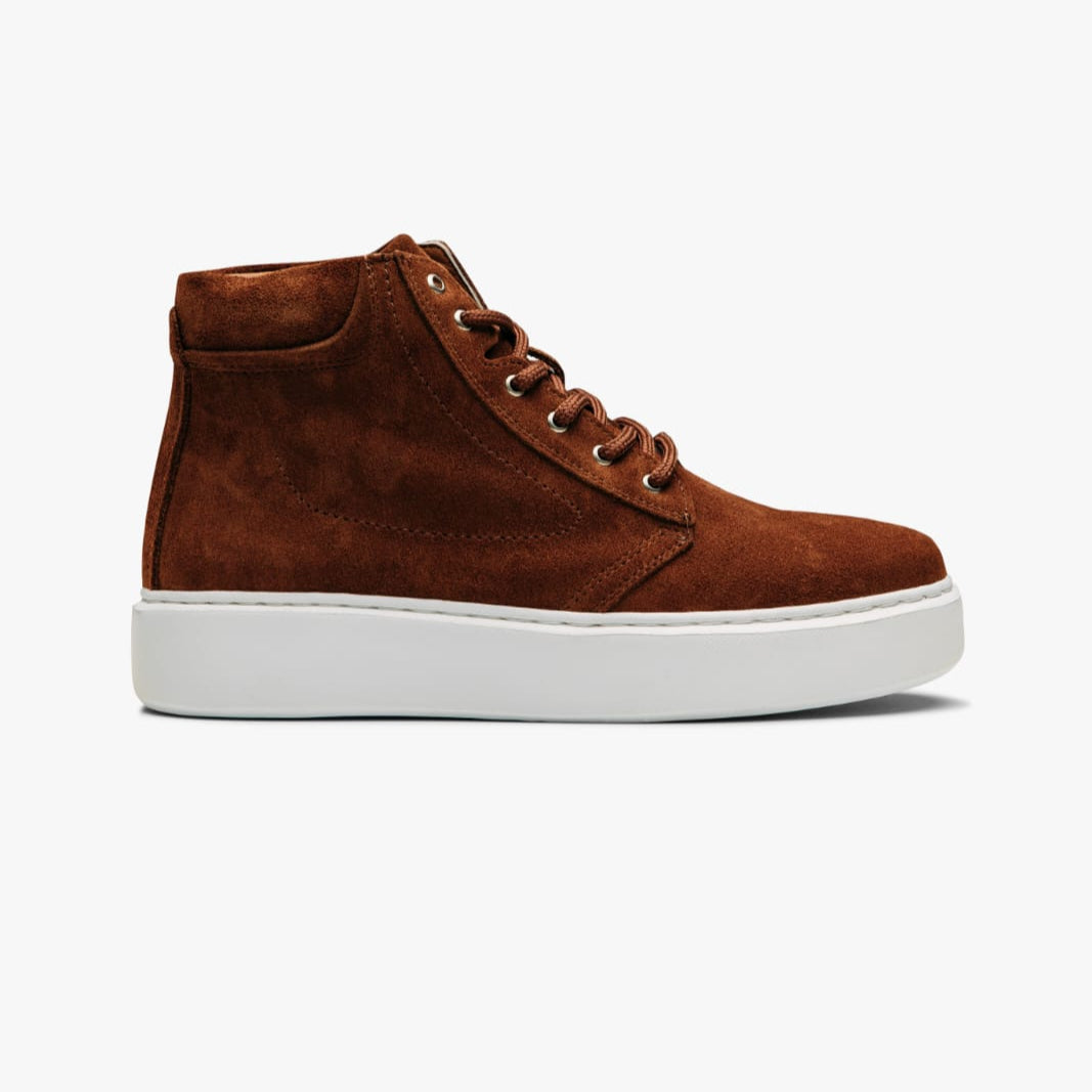 O&D High-top Zip Sneakers Tan suede(Naturel Leather)