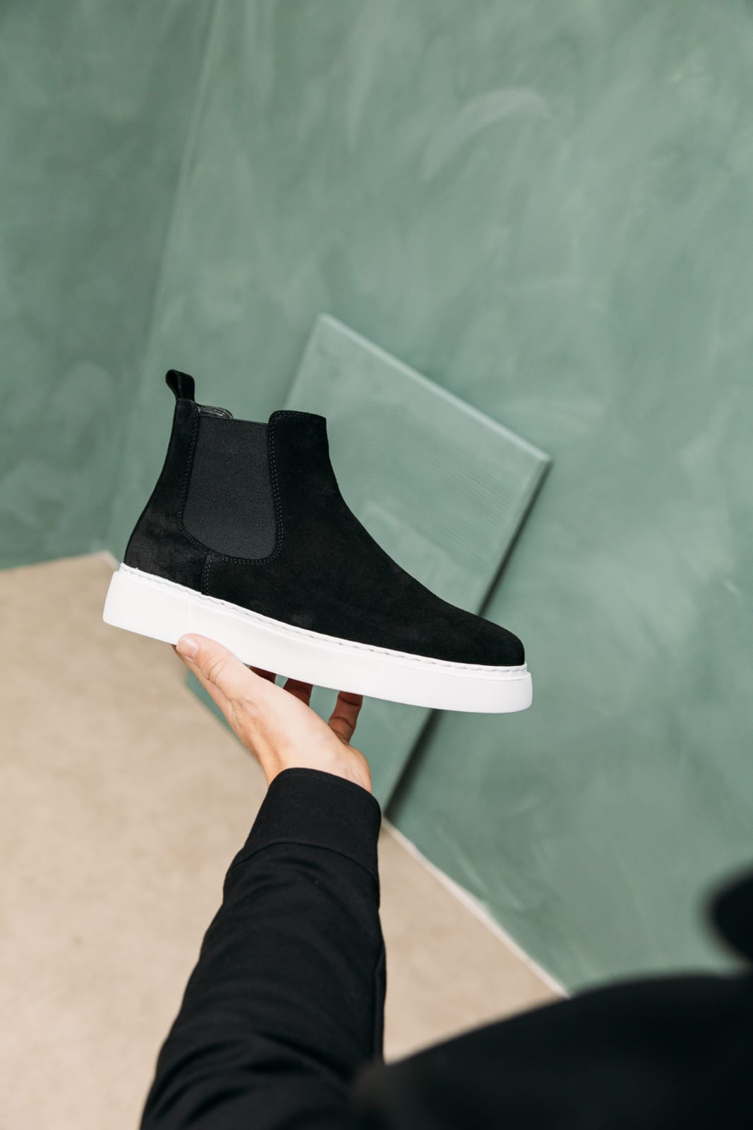 Chelsea Boots Black Suede(Naturel Real Leather) New-Gen Oscar&Djayd's