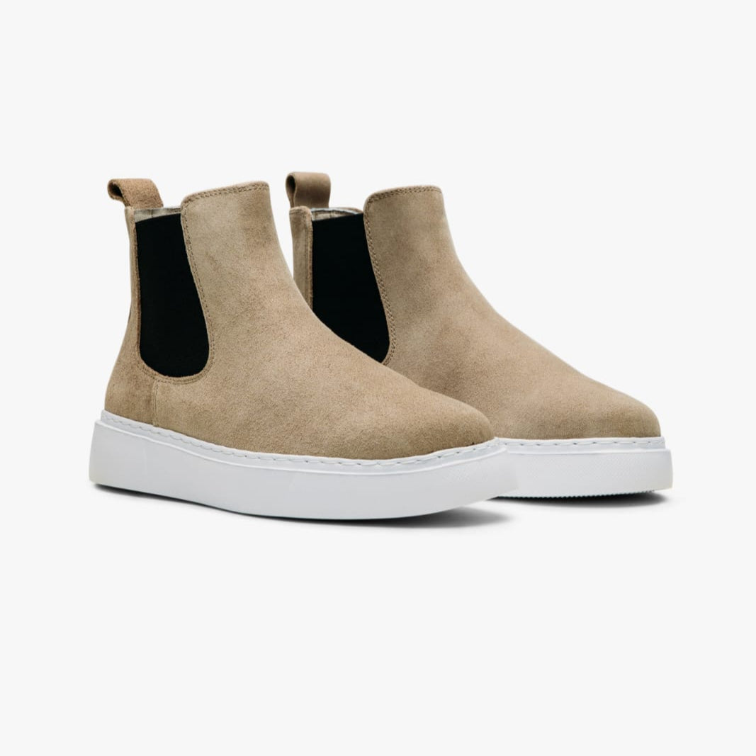 Chelsea Boots Sand Suede(Naturel Real Leather) New-Gen Oscar&Djayd's