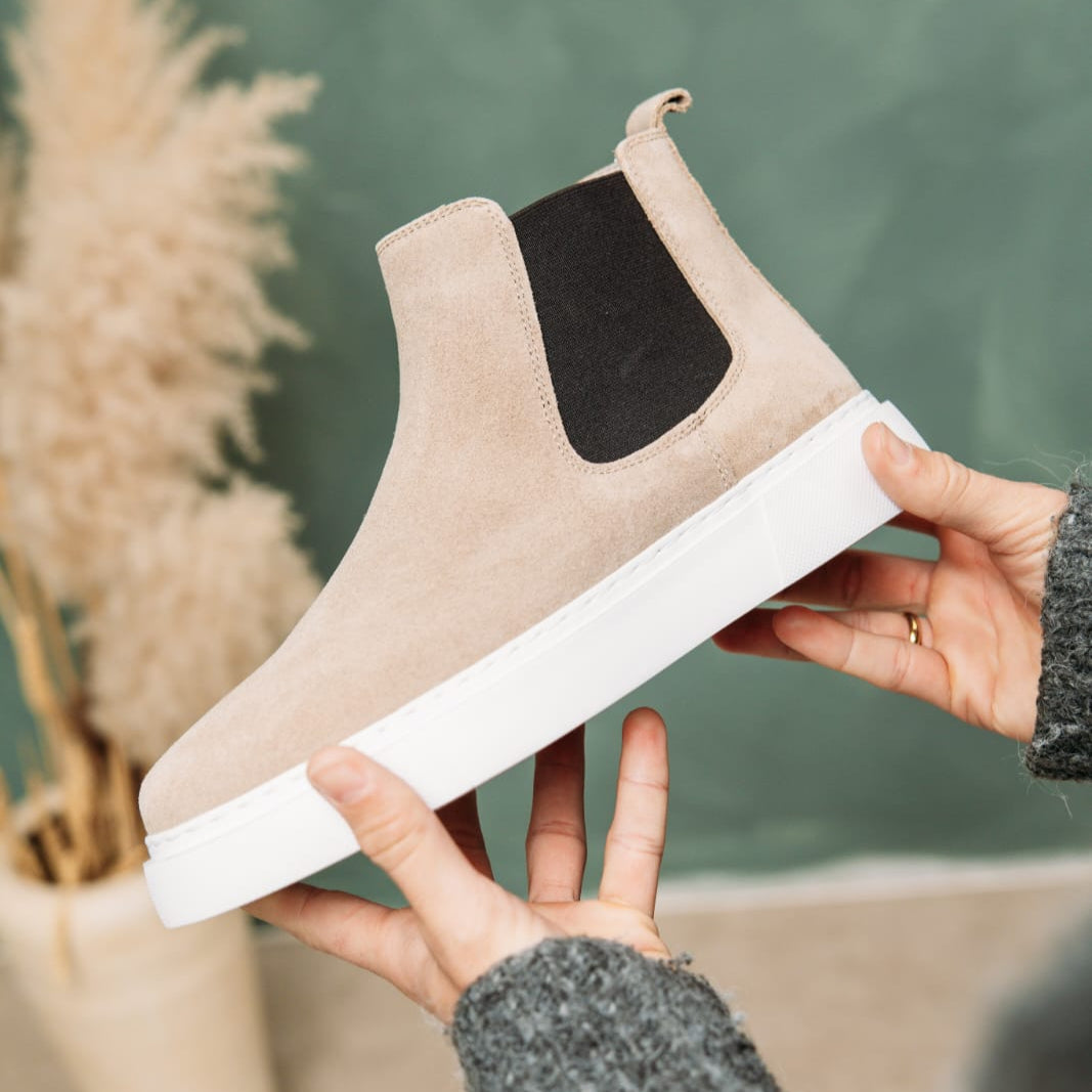 Chelsea Boots Sand Suede(Naturel Real Leather) New-Gen Oscar&Djayd's