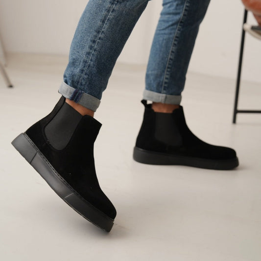 Chelsea Boots AllBlack Suede