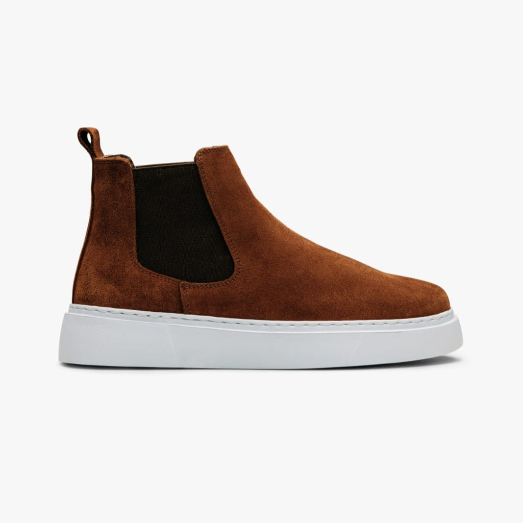 O&D New-Gen Chelsea Boots Tan Suede(Naturel Leather)