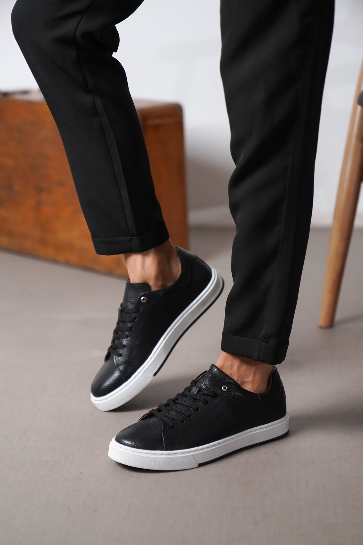 Sneaker Black Premium Leather