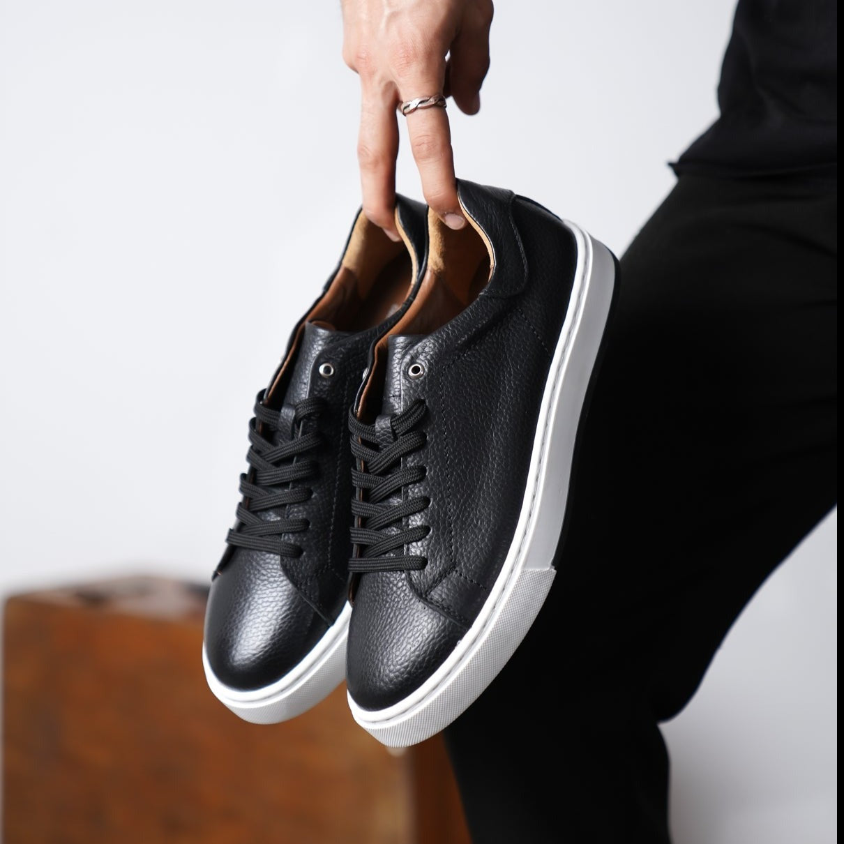 Sneaker Black Premium Leather