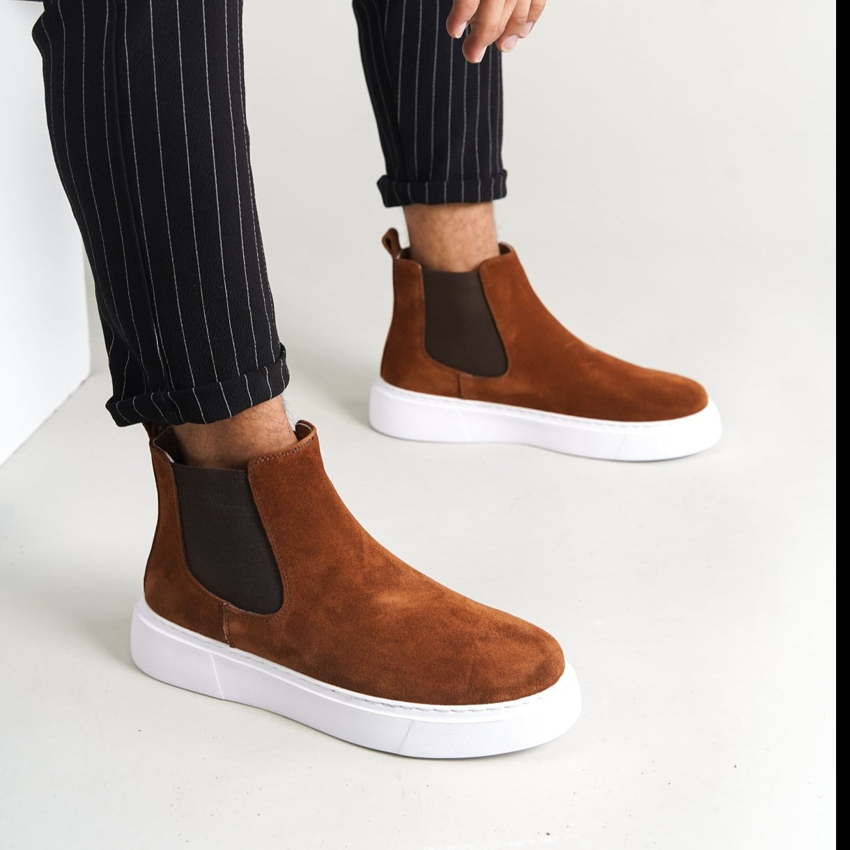 Chelsea Boots Tan Suede