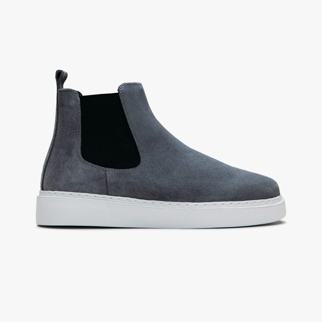 Chelsea Boots Dark Anthracite Suede(Naturel Real Leather) New-Gen Oscar&Djayd's