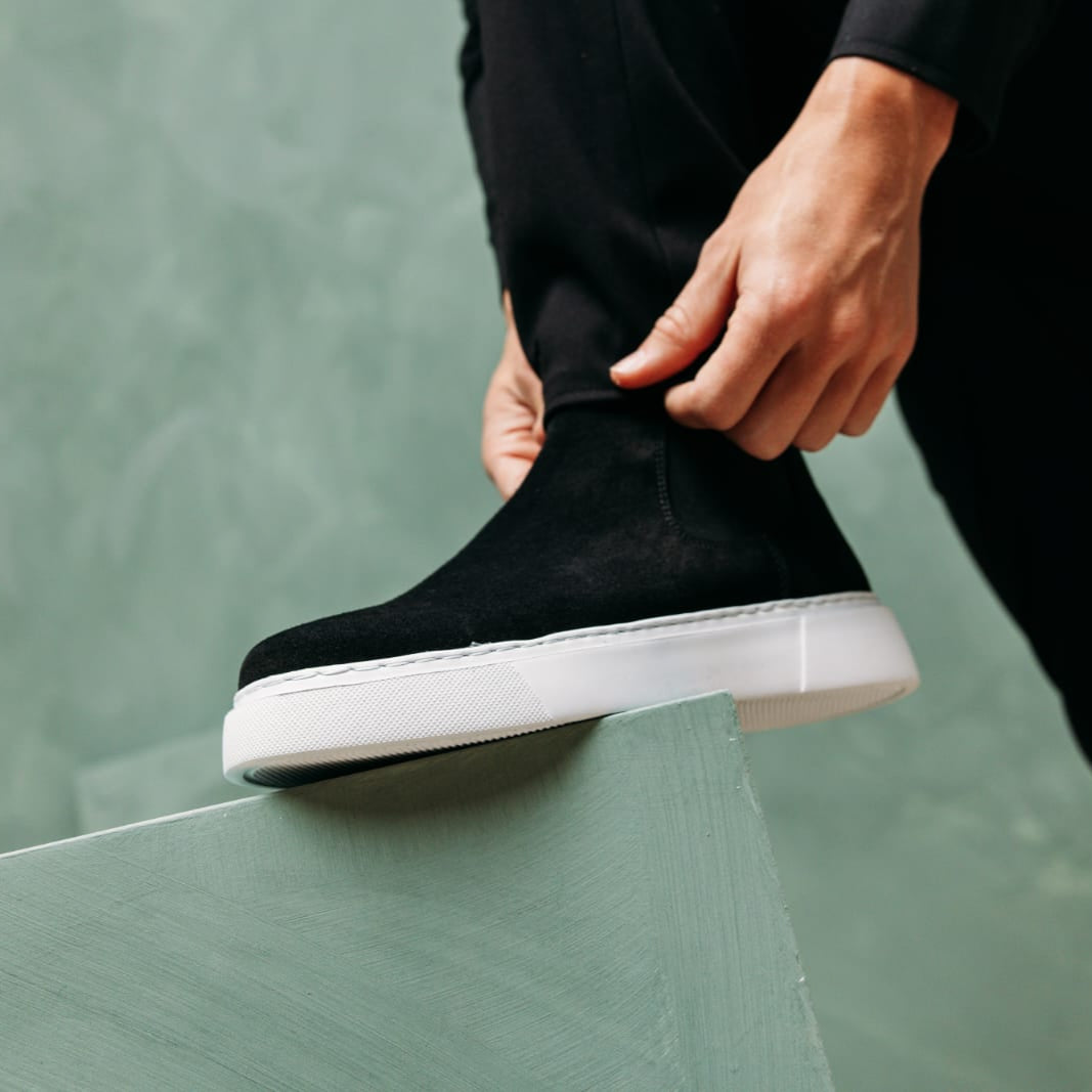 Chelsea Boots Black Suede(Naturel Real Leather) New-Gen Oscar&Djayd's