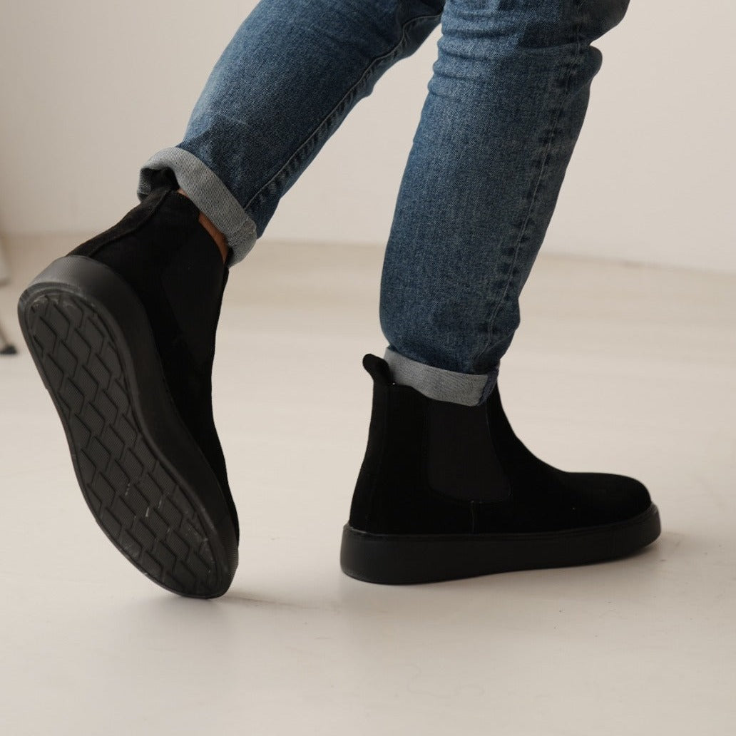 Chelsea Boots AllBlack Suede
