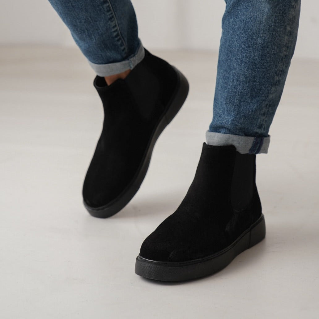 Chelsea Boots AllBlack Suede