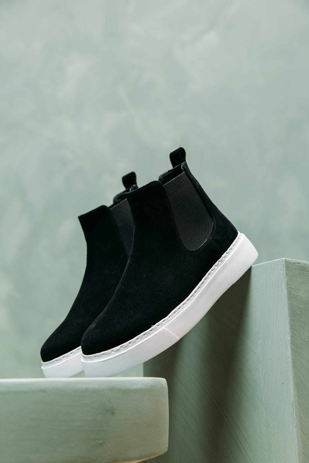Chelsea Boots Black Suede(Naturel Real Leather) New-Gen Oscar&Djayd's