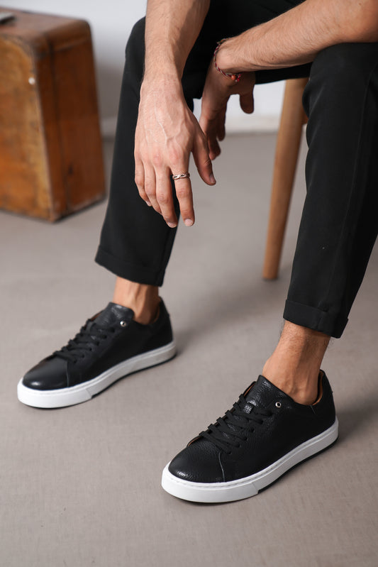 Sneaker Black Premium Calf Leather Oscar&Djayd's
