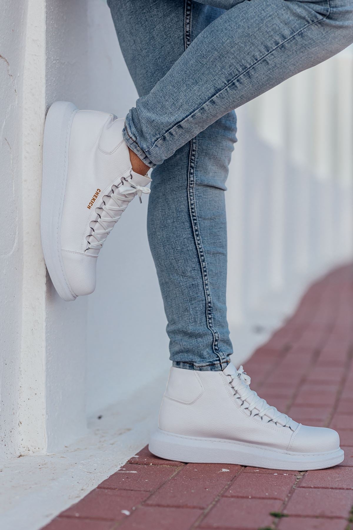 Chekich Men Boots White Roma Ch258