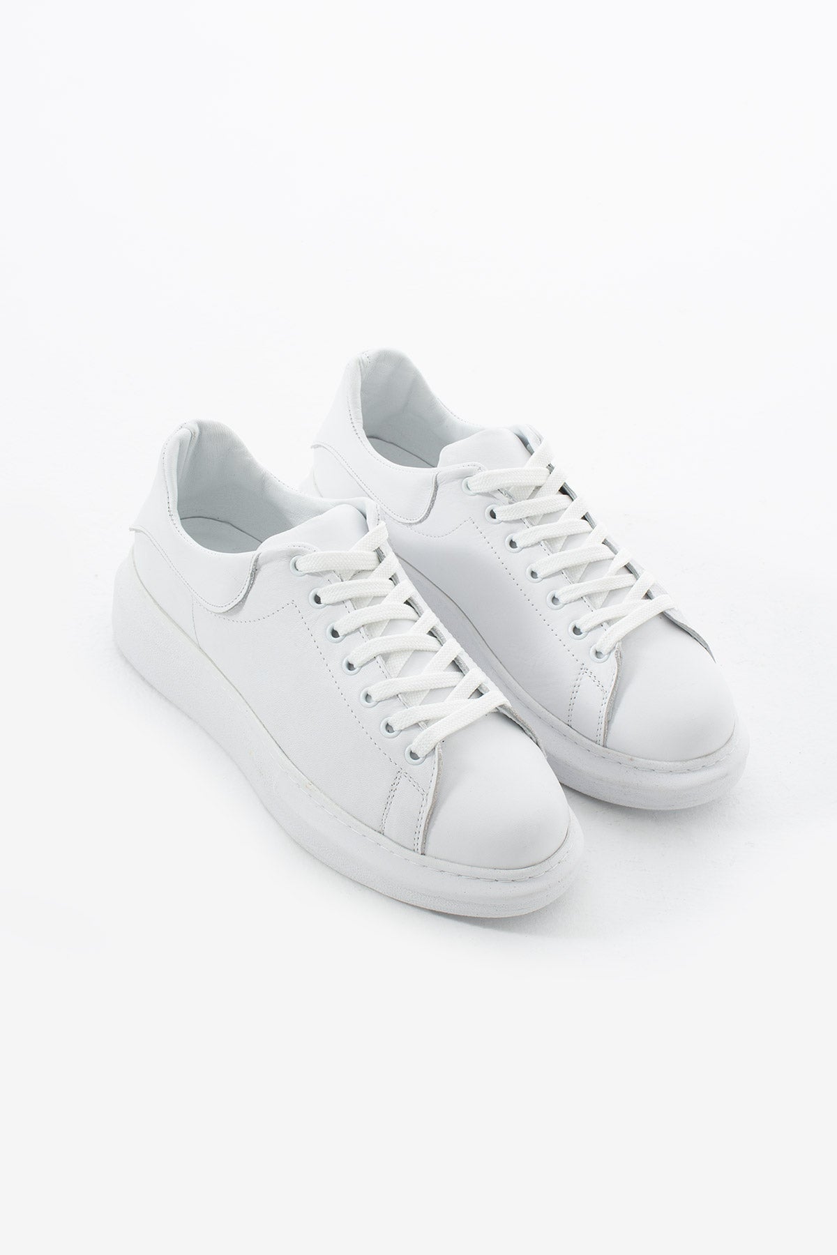 Chunky Sneaker Real Leather AllWhite