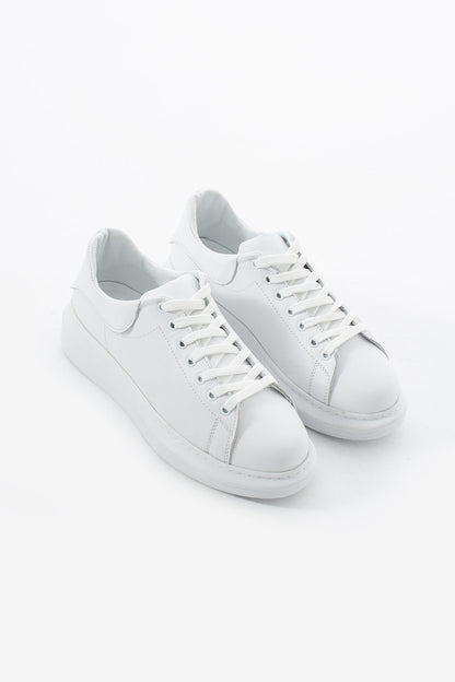 Chunky Sneaker Real Leather AllWhite