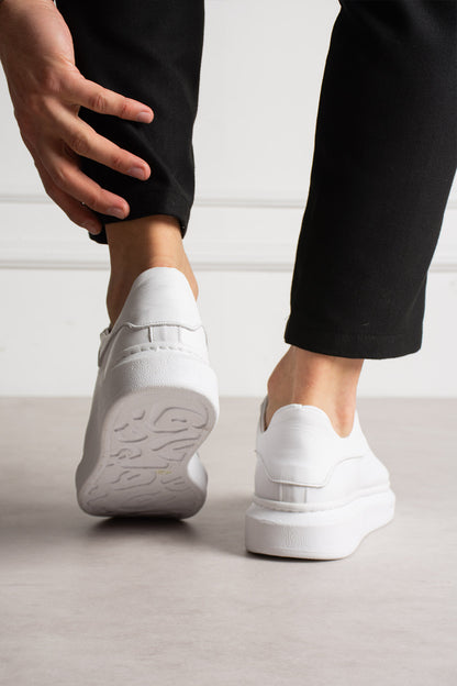 Chunky Sneaker Real Leather AllWhite